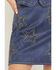 Image #2 - Idyllwind Women's Starview Studded Faux Suede Mini Skirt, Dark Blue, hi-res