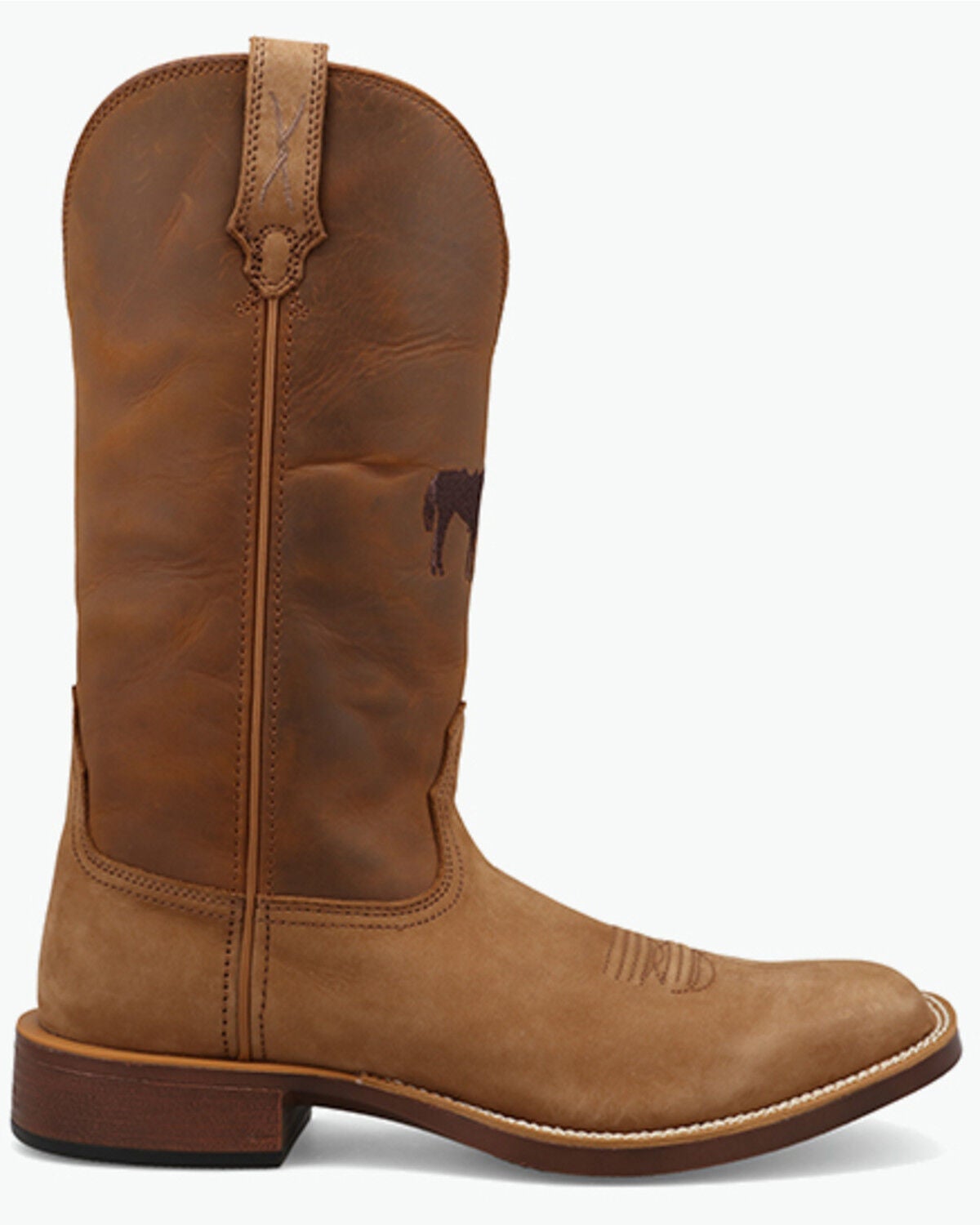 Image #2 - Twisted X Men's Top Hand Performance Western Boots - Broad Square Toe, Camel, hi-res