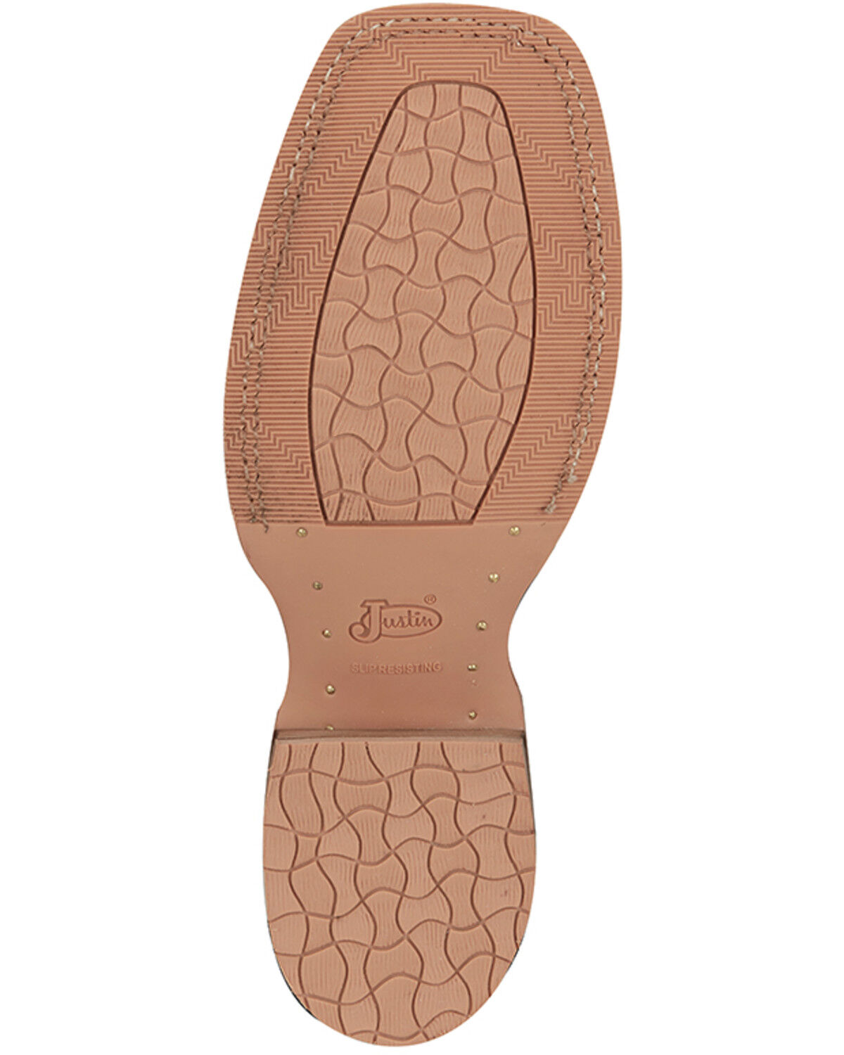 Image #7 - Justin Men's Lyle Umber Western Boots - Broad Square Toe, Dark Brown, hi-res