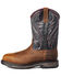 Image #2 - Ariat Men's 11" WorkHog® Waterproof Western Work Boots - Carbon Toe, Brown, hi-res
