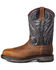 Image #2 - Ariat Men's 11" WorkHog® Waterproof Western Work Boots - Carbon Toe, Brown, hi-res