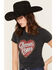 Image #2 - Blue Life Women's Choosin' Vegas Short Sleeve Graphic Tee, Black, hi-res