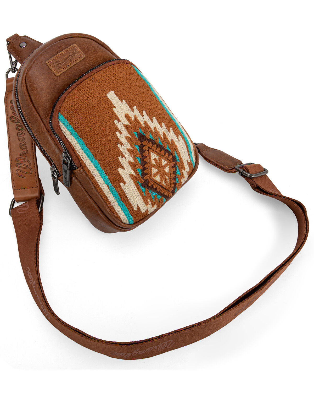 Image #3 - Wrangler Women's Daenerys Winter Southwestern Sling Bag, Brown, hi-res