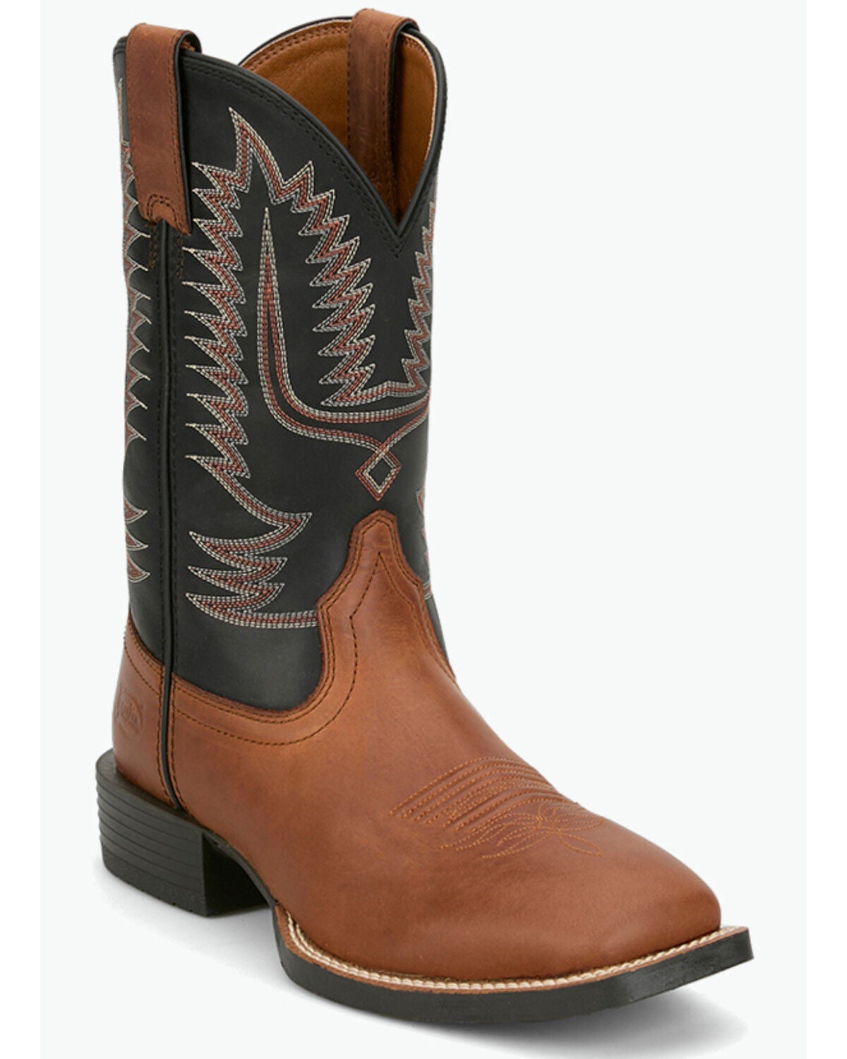 Justin Men's Stampede Gage Performance Western Boots - Broad Square Toe, Tan, hi-res