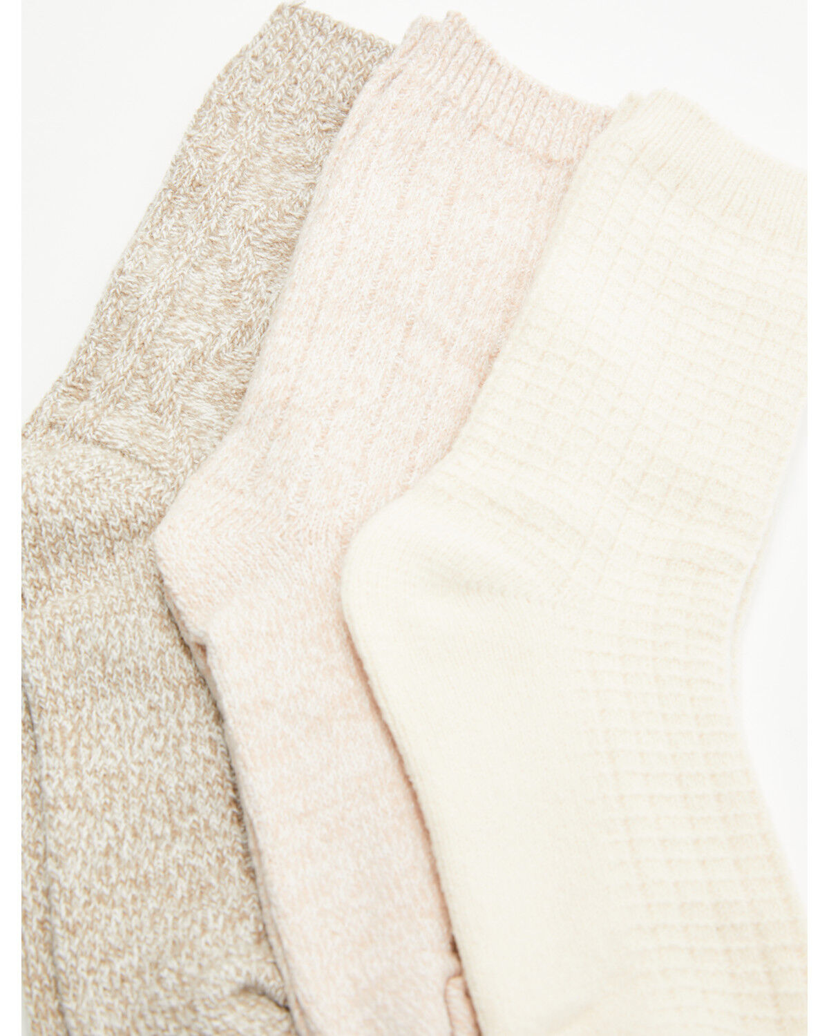 Image #3 - Boot Barn Women's Oatmeal Luxe Cozy Sock Gift Box - 3 Piece, Oatmeal, hi-res