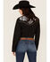Image #4 - Rodeo Clothing Women's Embroidered Long Sleeve Snap Western Shirt, Black, hi-res