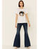 Cut & Paste Women's City Lights Got Nothin Graphic Short Sleeve Tee , Ivory, hi-res