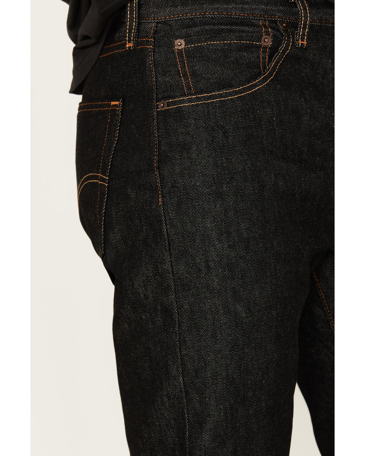 Image #2 - Levi's Men's 501® Original Shrink-To-Fit™ Straight Denim Jeans, Black, hi-res