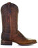 Image #2 - Corral Men's Embroidery Western Boots - Broad Square Toe, Brown, hi-res