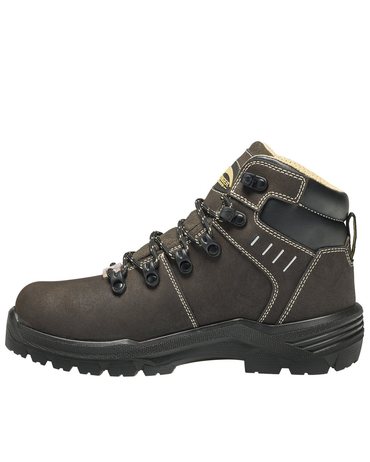 Image #3 - Avenger Women's Foundation Met Guard Waterproof Work Boots - Composite Toe, Brown, hi-res