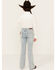 Image #3 - Rock & Roll Denim Girls' Light Wash Smile Pocket Denim Trousers, Light Wash, hi-res