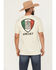 Image #1 - Ariat Men's Tenochitlan Shield Short Sleeve Graphic T-Shirt, Natural, hi-res