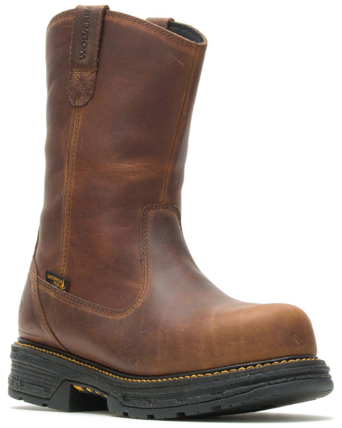 Image #1 - Wolverine Men's Hellcat Waterproof Western Work Boots - Composite Toe, , hi-res
