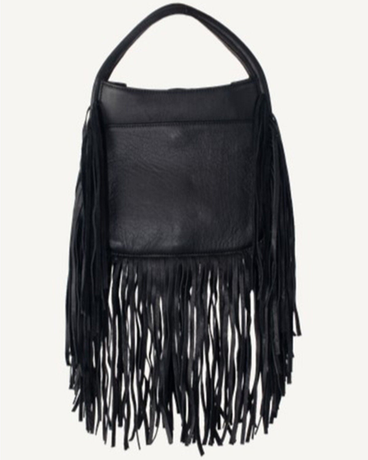 Image #2 - STS Ranchwear By Carroll Women's Indie Sugar Fringe Satchel, Black, hi-res