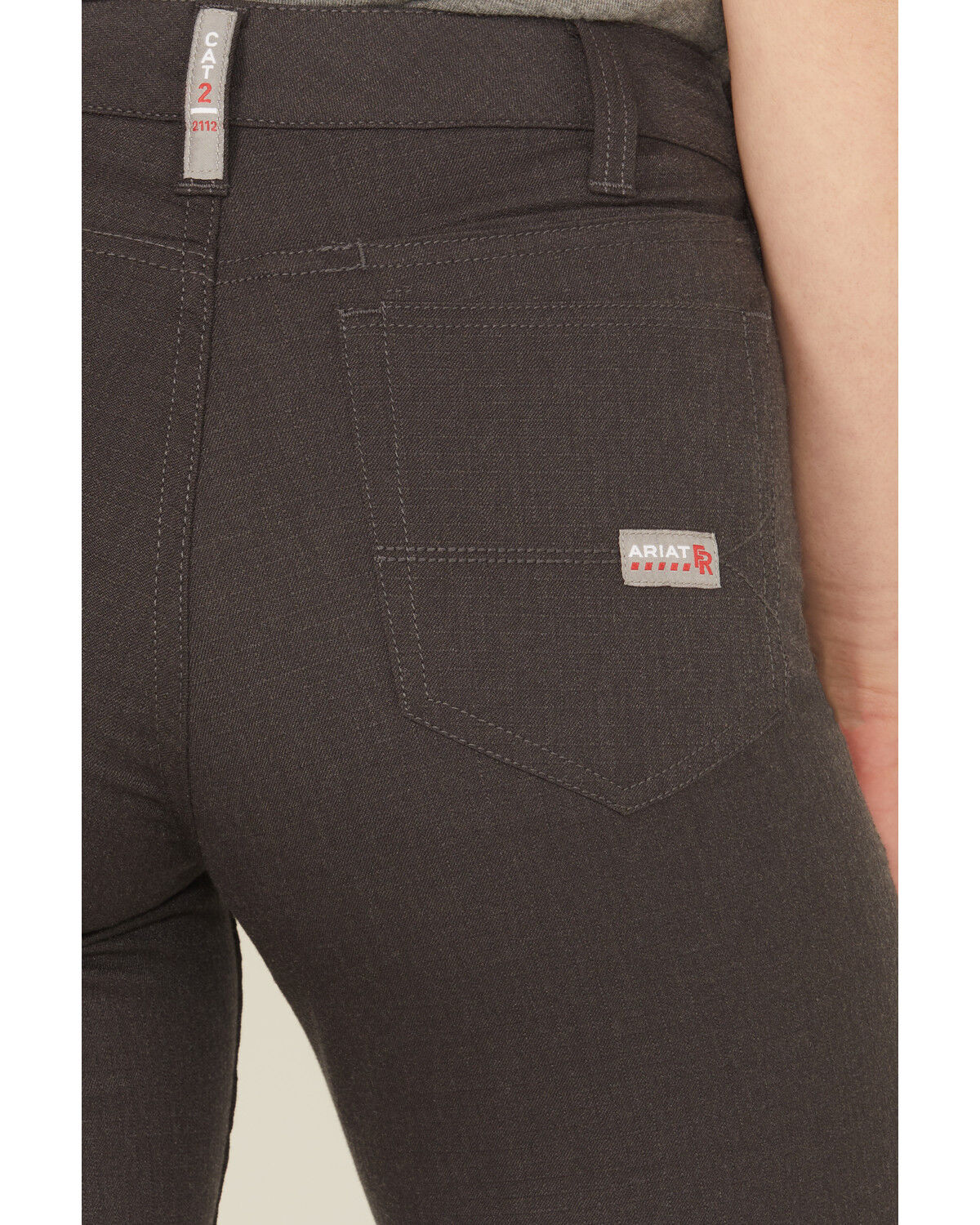Image #4 - Ariat Women's FR Duralight Ripstop Straight Work Pants, Charcoal, hi-res
