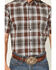 Image #3 - Cody James Men's Urban Rodeo Plaid Print Short Sleeve Button-Down Western Shirt, Brown, hi-res