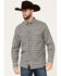Image #1 - Moonshine Spirit Men's Durango Plaid Print Long Sleeve Snap Western Shirt, Navy, hi-res