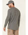 Image #4 - Hawx Men's Dark Gray Thermal Waffle Gear Graphic Crew Long Sleeve Work Shirt , Dark Grey, hi-res