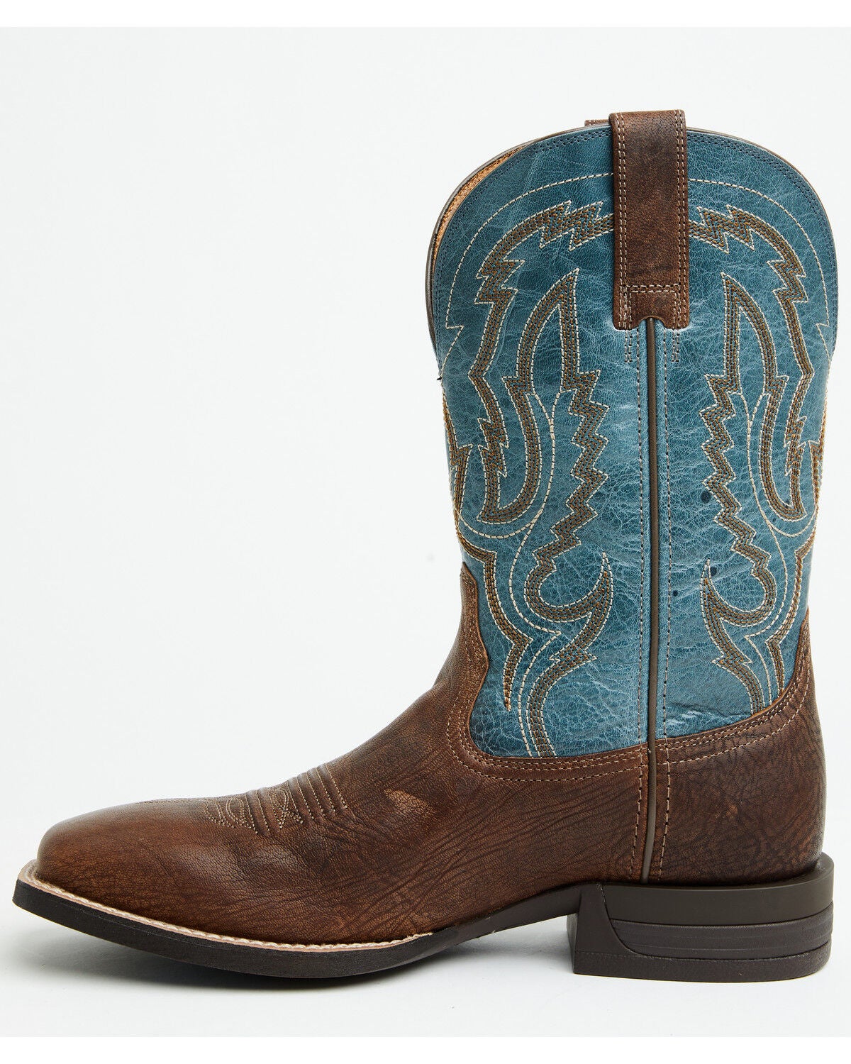 Image #3 - Ariat Men's Steadfast Performance Western Boots - Broad Square Toe, Brown, hi-res