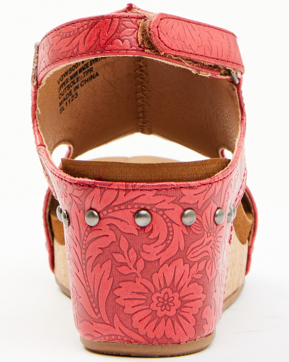 Image #5 - Very G Women's Isabella Sandals, Red, hi-res
