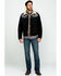 Image #6 - Scully Men's Boar Suede Southwestern Yolk Jean Jacket , Black, hi-res