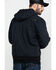 Ariat Men's Black Rebar Washed Dura Canvas Insulated Work Coat - Big & Tall , , hi-res