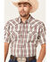 Image #3 - Moonshine Spirit Men's TNT Large Plaid Short Sleeve Snap Western Shirt , White, hi-res