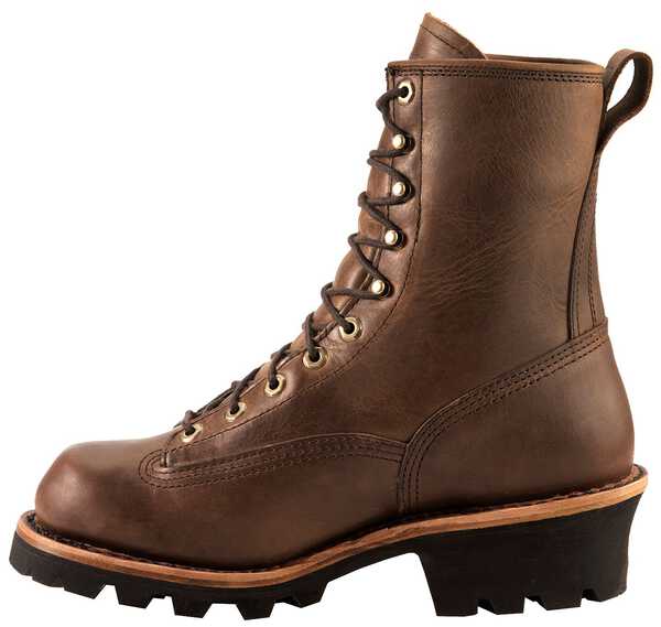 Image #3 - Chippewa Men's Lace-Up Logger Boots - Steel Toe, Bay Apache, hi-res