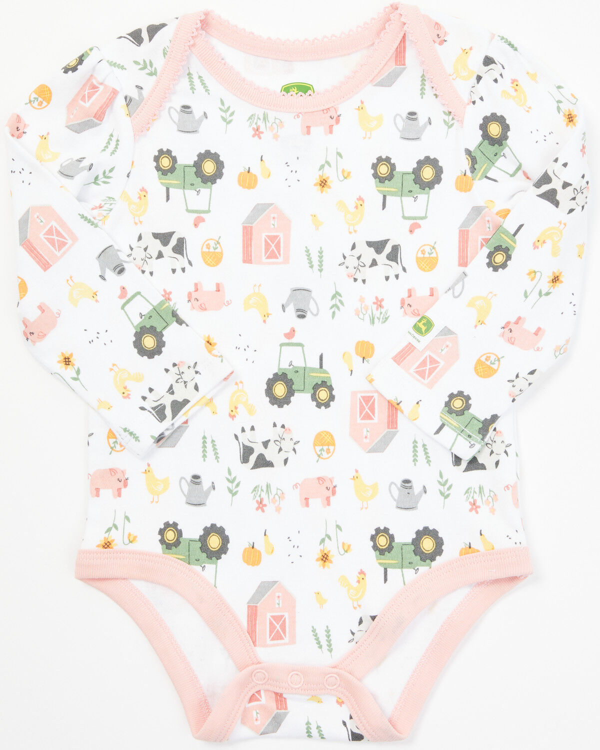 Image #2 - John Deere Infant Girls' Baby Chick Set - 3 Piece, Pink, hi-res