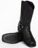 Image #5 - Brothers and Sons Men's Pull-On Motorcycle Boots - Square Toe, Black, hi-res