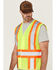 Image #2 - Hawx Men's 2-Tone Mesh Work Vest, Yellow, hi-res