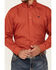 Image #3 - Cinch Men's Money Sign Print Long Sleeve Button-Down Western Shirt, Red, hi-res