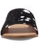 Image #4 - Dingo Women's Metallic Hairon Moo Moo Sandals, Black, hi-res