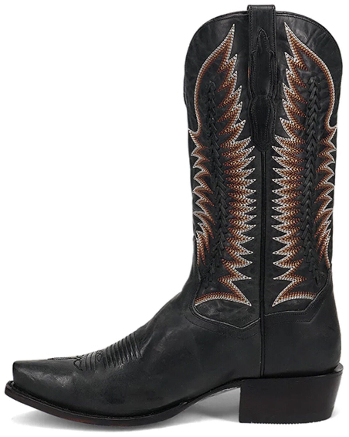 Image #3 - Dan Post Men's Rip Western Boots - Snip Toe, Black, hi-res
