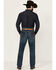 Image #3 - Wrangler Retro Men's 88MWZ Koewin Medium Wash Slim Straight Stretch Denim Jeans - Tall, Medium Wash, hi-res