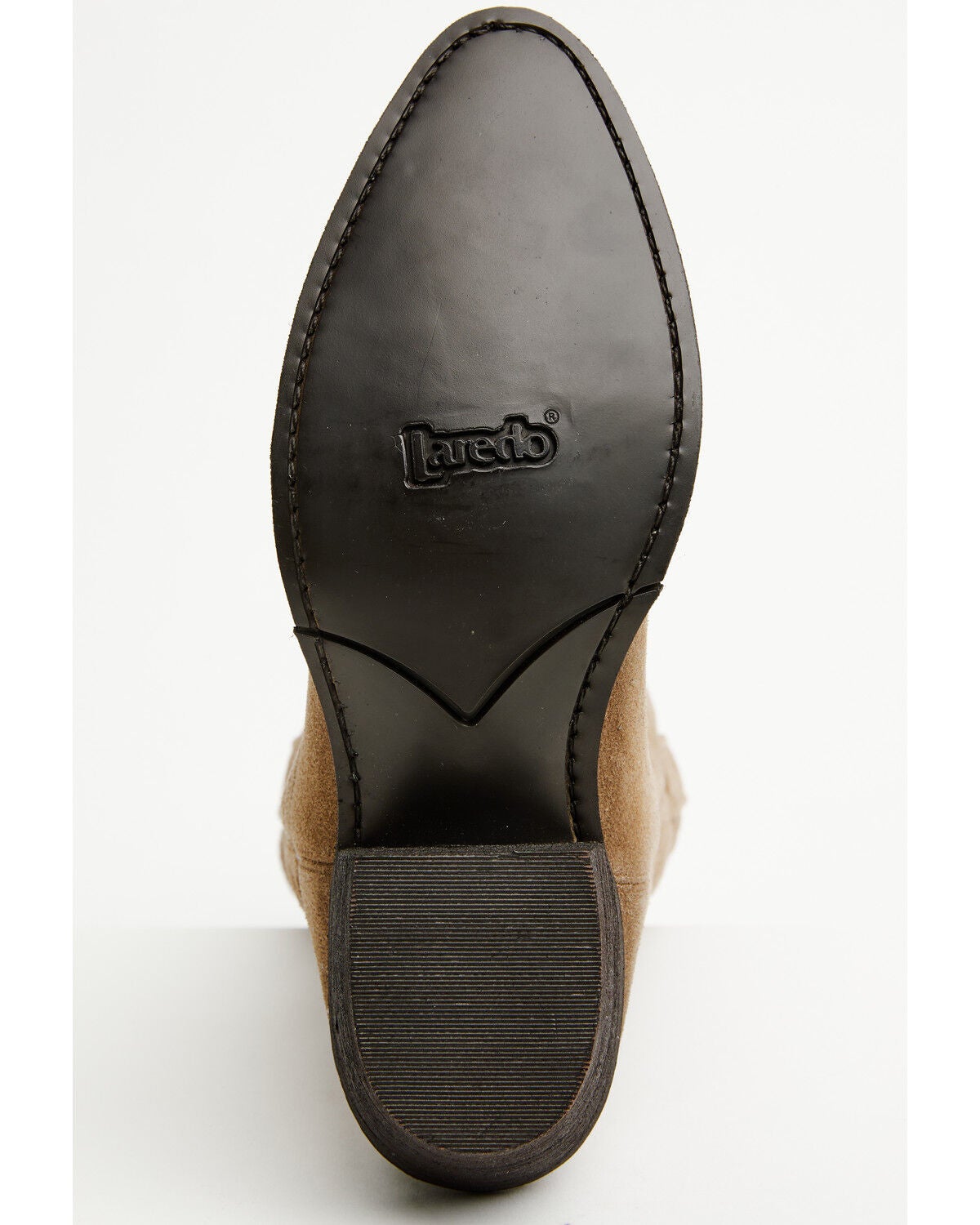 Image #7 - Laredo Women's Meadowlark Suede Western Boots - Round Toe, Camel, hi-res
