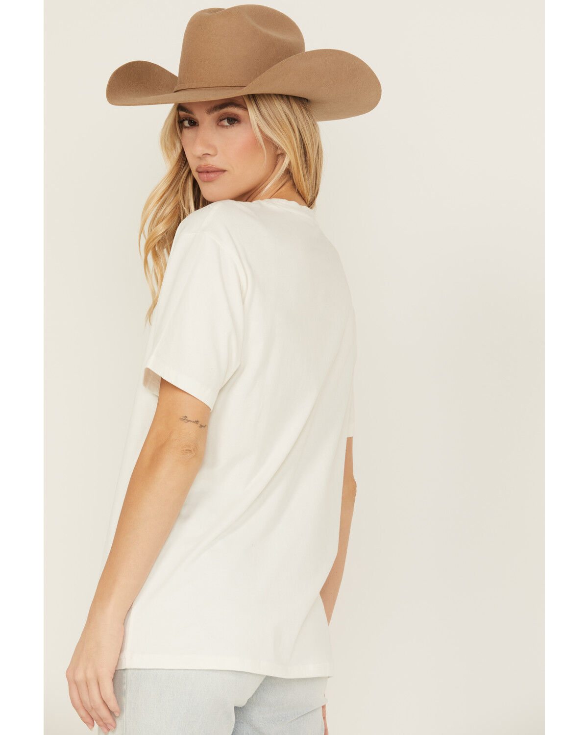 Image #4 - Ariat Women's Rodeo Pearl Short Sleeve Graphic Tee, White, hi-res