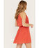 Image #4 - Idyllwind Women's Gladiolus Metallic Slip Tie Front Mini Dress, Caramel, hi-res