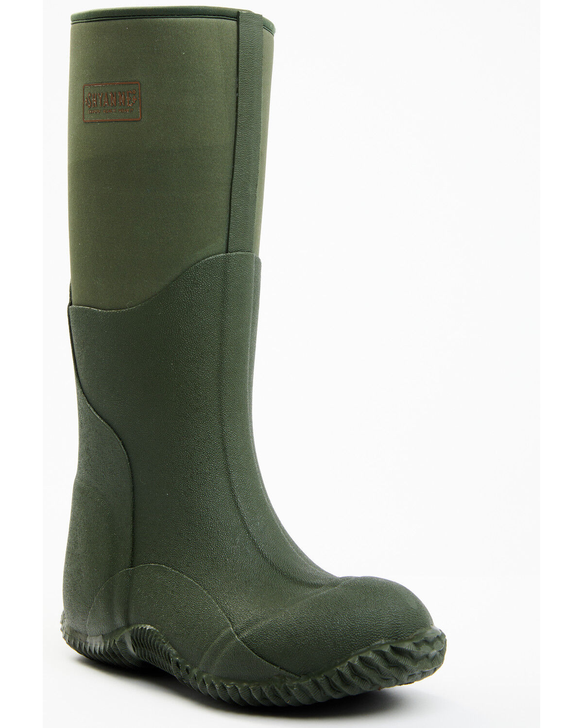 Image #1 - Shyanne Women's 15" Rubber Work Boots - Soft Toe, Olive, hi-res