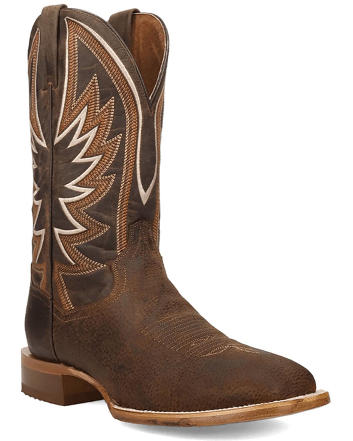 Image #1 - Dan Post Men's Boars Run Western Boots - Broad Square Toe, Rust Copper, hi-res