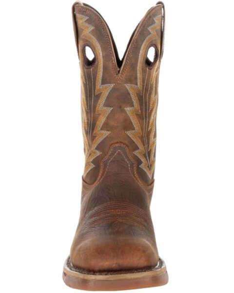 Image #5 - Rocky Men's Long Range Waterproof Western Boots - Square Toe, Distressed Brown, hi-res