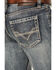 Image #4 - Rock & Roll Denim Men's Double Barrel Medium Wash Relaxed Bootcut Denim Jeans, Medium Wash, hi-res