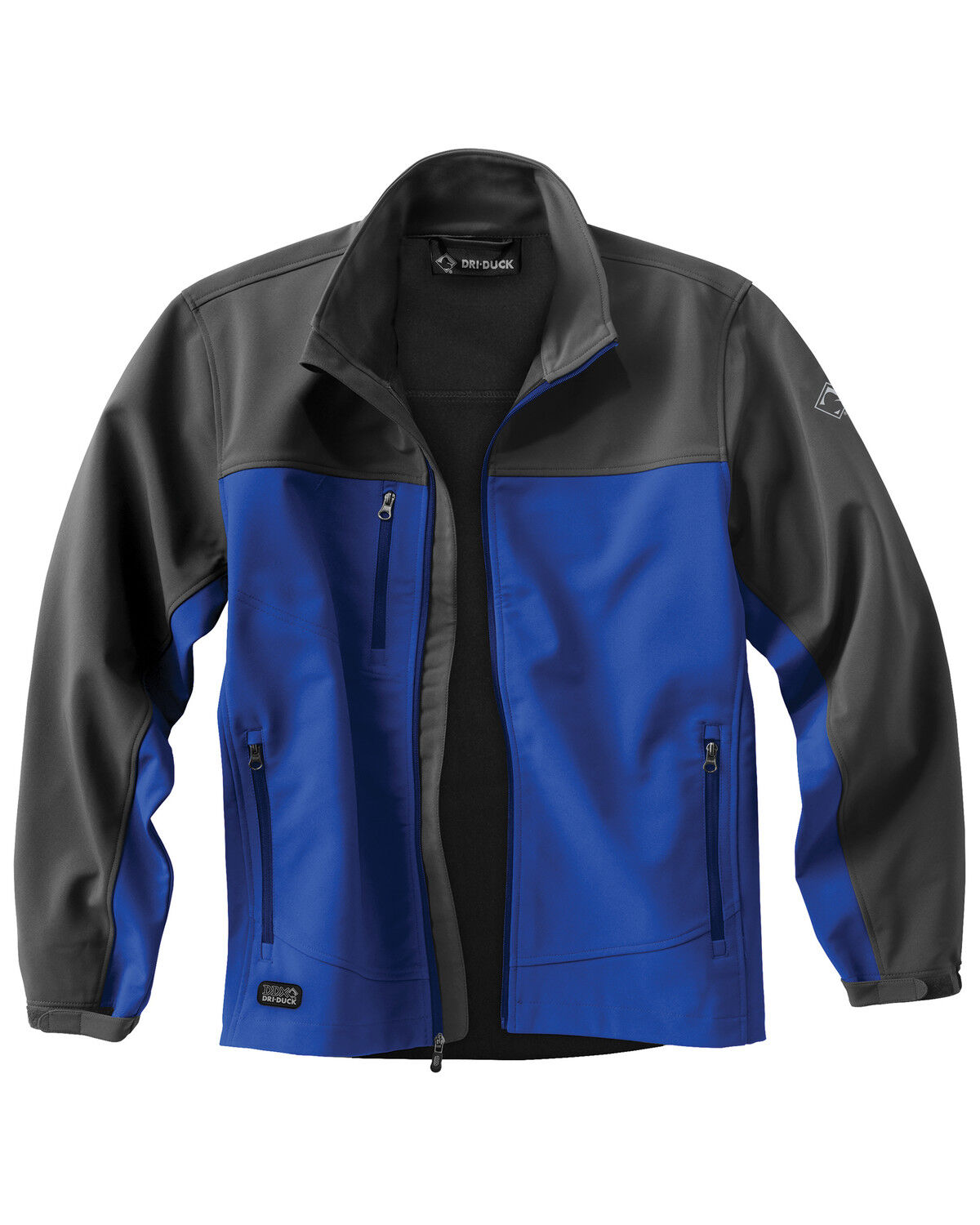 Image #1 - Dri Duck Men's Motion Softshell Work Jacket, Blue, hi-res