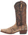 Image #3 - Dan Post Men's Exotic Python Western Boots - Snip Toe, Sand, hi-res