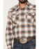 Image #3 - Kimes Ranch Men's Hays Plaid Print Long Sleeve Snap Stretch Western Shirt, Blue, hi-res