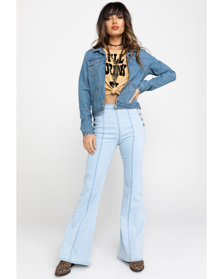 Wrangler Modern Women S Heritage Venus Zip Denim Jacket Country