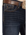Image #2 - RANK 45® Men's Midnight Hawk Dark Wash Slim Straight Stretch Jeans, Dark Wash, hi-res