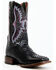 Image #1 - Dan Post Women's Back Cut Python Exotic Western Boot - Broad Square Toe, Black, hi-res