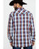 Image #2 - Cowboy Hardware Men's Multi Large Plaid Long Sleeve Western Shirt, Orange, hi-res
