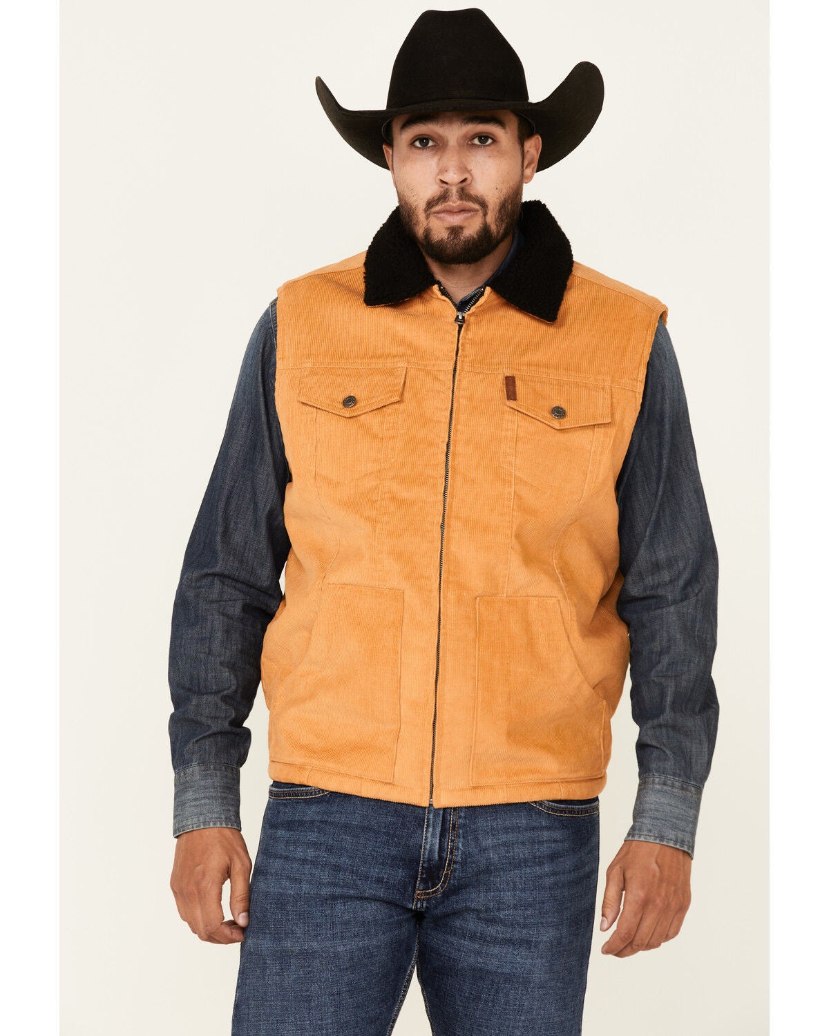 Cinch Men's Gold Sherpa-Lined Corduroy 